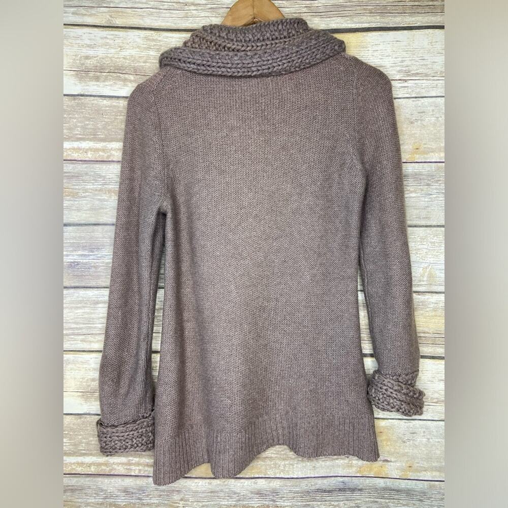 Bloomingdale’s S 100% Cashmere cowl neck sweater detailed collar - Picture 3 of 9